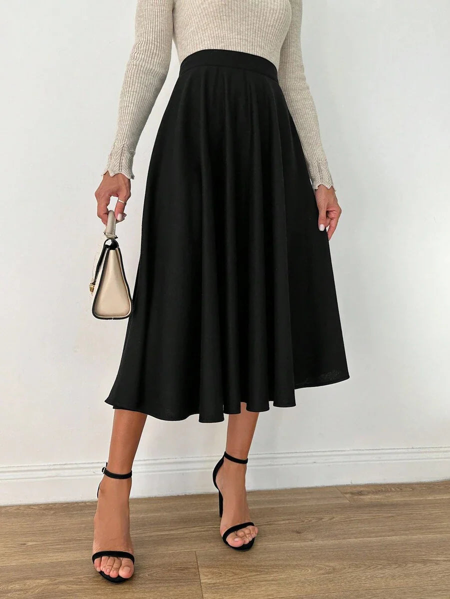 Klassisk medellång kjol