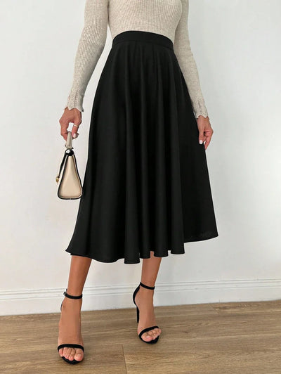 Klassisk medellång kjol