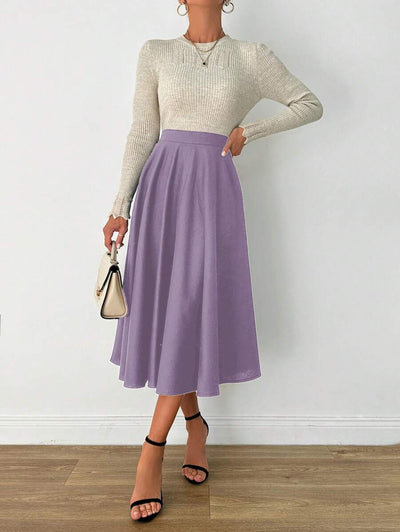 Klassisk medellång kjol