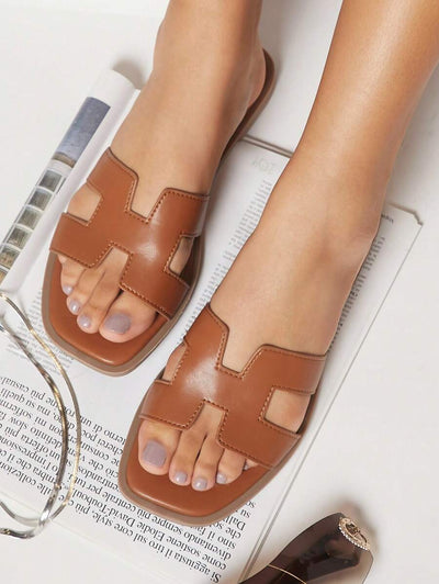 Luxe-inspirerade vita slides med sele