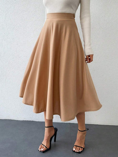 Klassisk medellång kjol