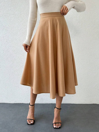 Klassisk medellång kjol