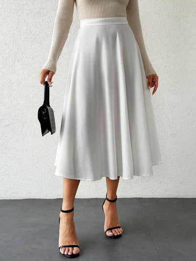 Klassisk medellång kjol