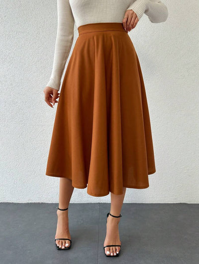 Klassisk medellång kjol