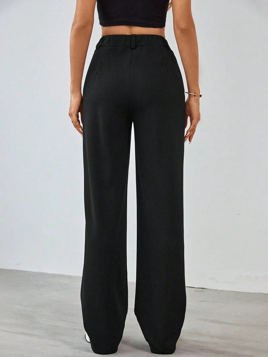 Tall Raka Byxor med Dragkedja