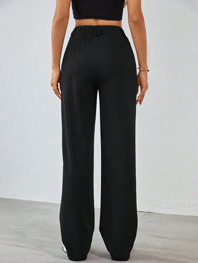 Tall Raka Byxor med Dragkedja