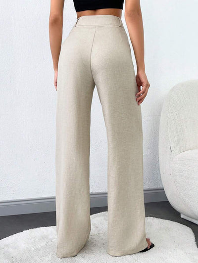 Tall Raka Byxor med Snedfickor