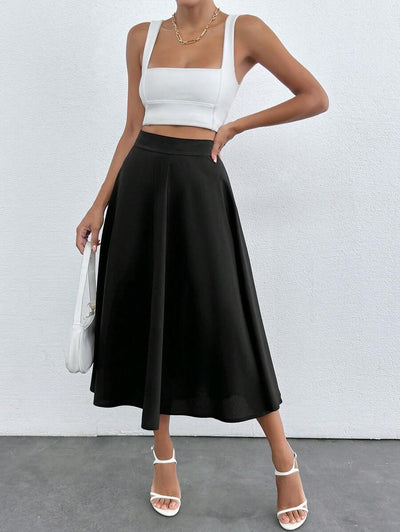 Klassisk medellång kjol