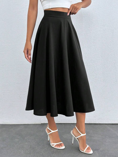 Klassisk medellång kjol