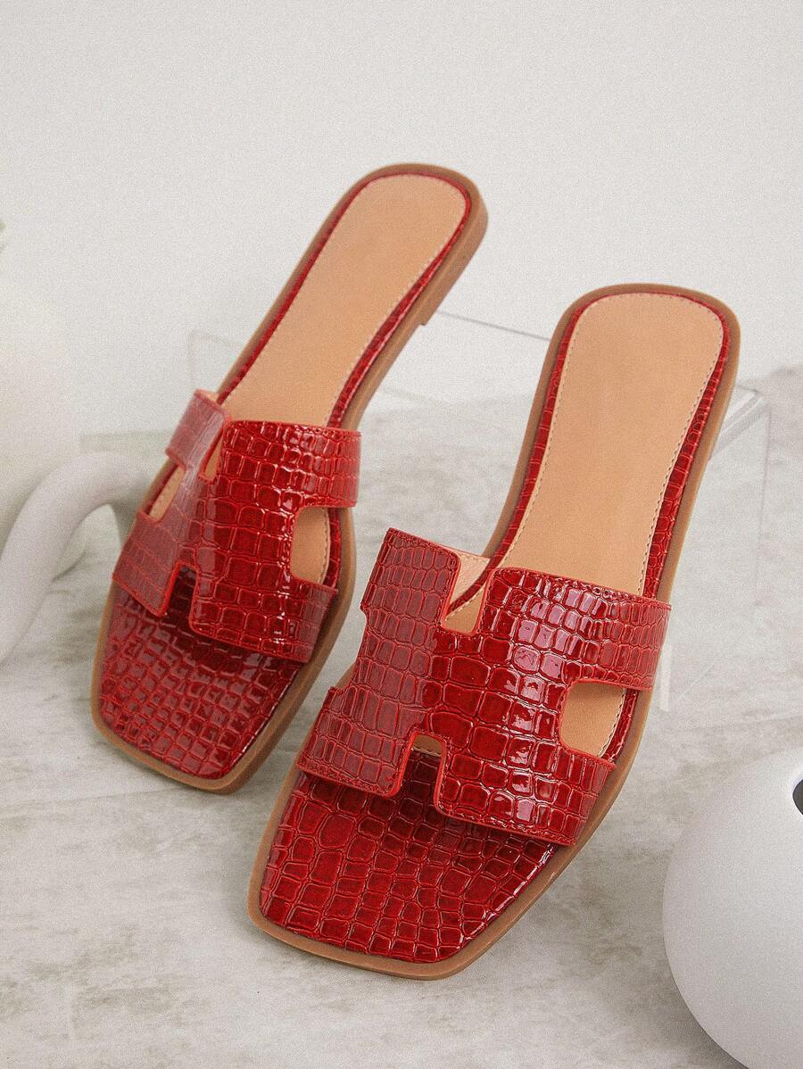 Luxe-inspirerade vita slides med sele