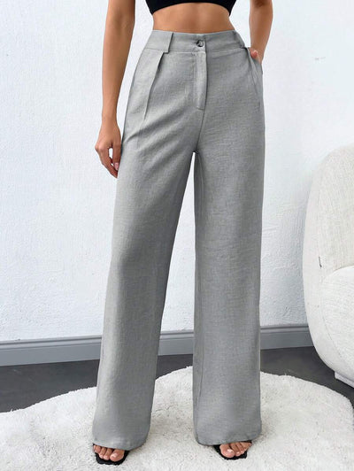 Tall Raka Byxor med Snedfickor