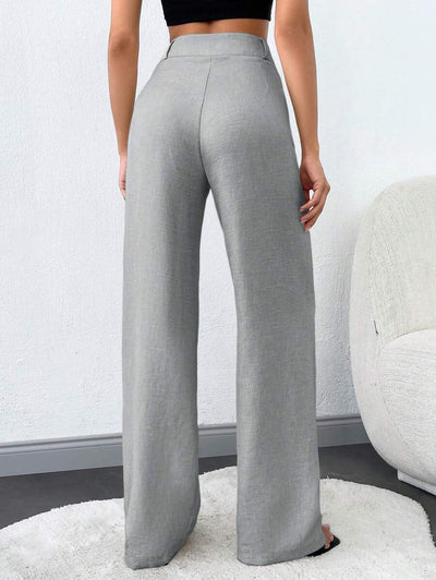 Tall Raka Byxor med Snedfickor