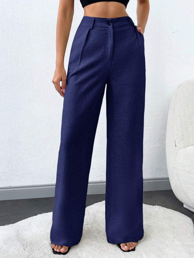 Tall Raka Byxor med Snedfickor