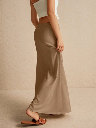 Minimalistisk Kjol med Dragsko