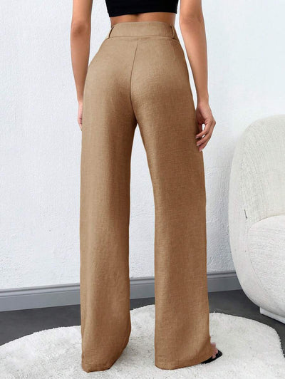 Tall Raka Byxor med Snedfickor