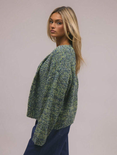 Oversize stickad kofta