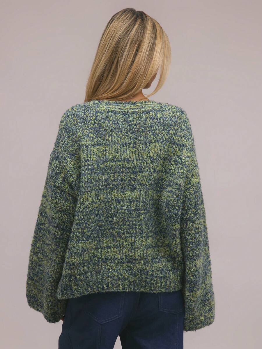 Oversize stickad kofta