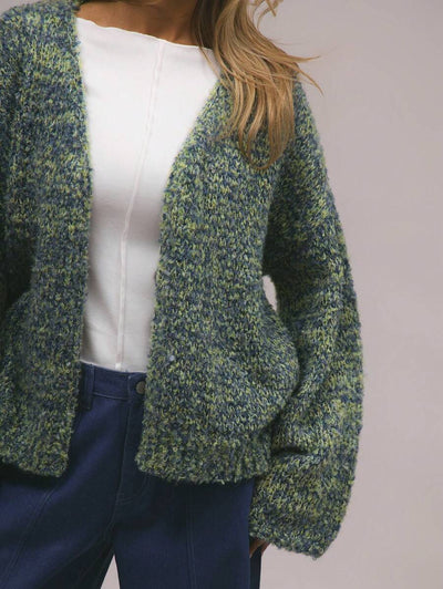 Oversize stickad kofta