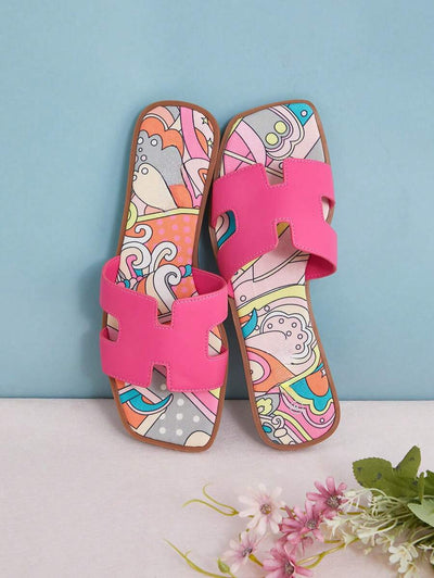 Luxe-inspirerade vita slides med sele