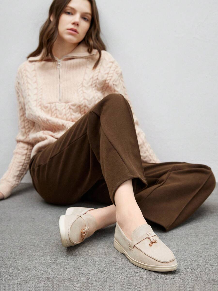 Damloafers med spetsig tå