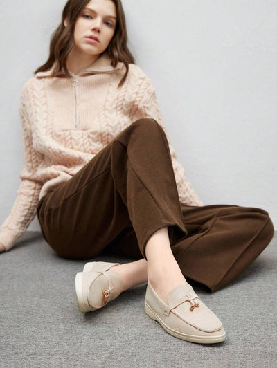 Damloafers med spetsig tå