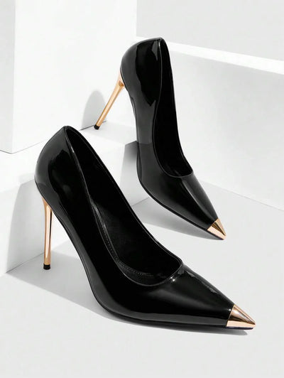 Eleganta pumps med spetsig tå