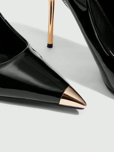 Eleganta pumps med spetsig tå