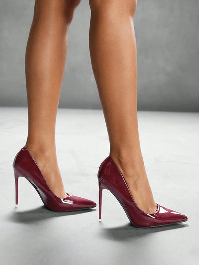 Eleganta pumps med spetsig tå