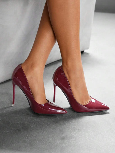 Eleganta pumps med spetsig tå