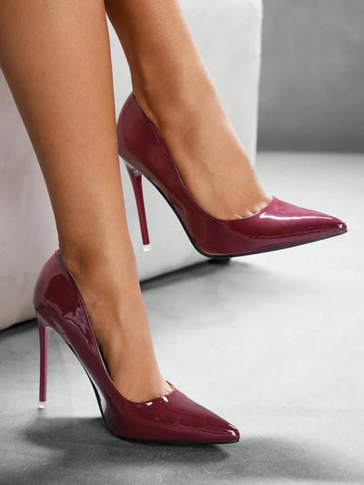 Eleganta pumps med spetsig tå