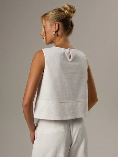 Ärmlös blus med rund hals – Forever 21