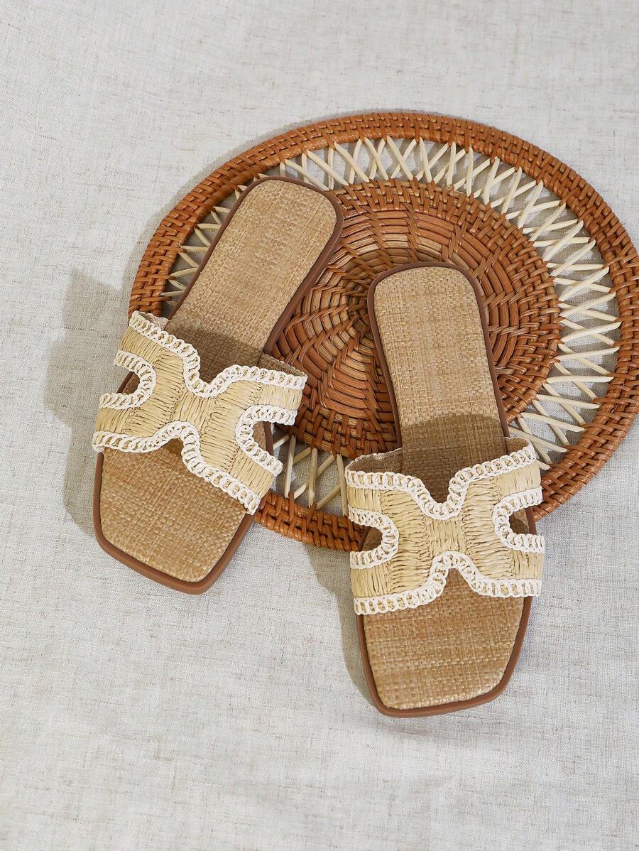 Luxe-inspirerade vita slides med sele