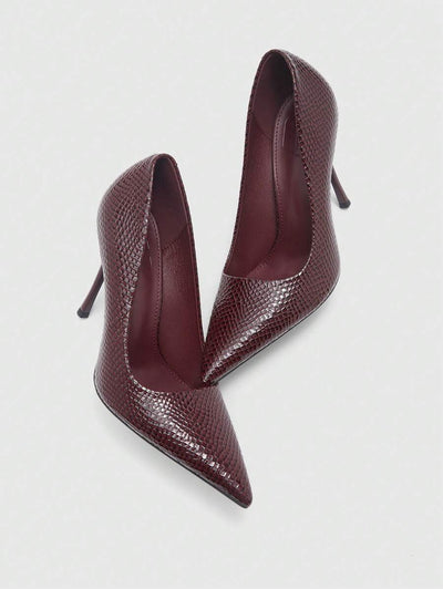 Eleganta pumps med spetsig tå