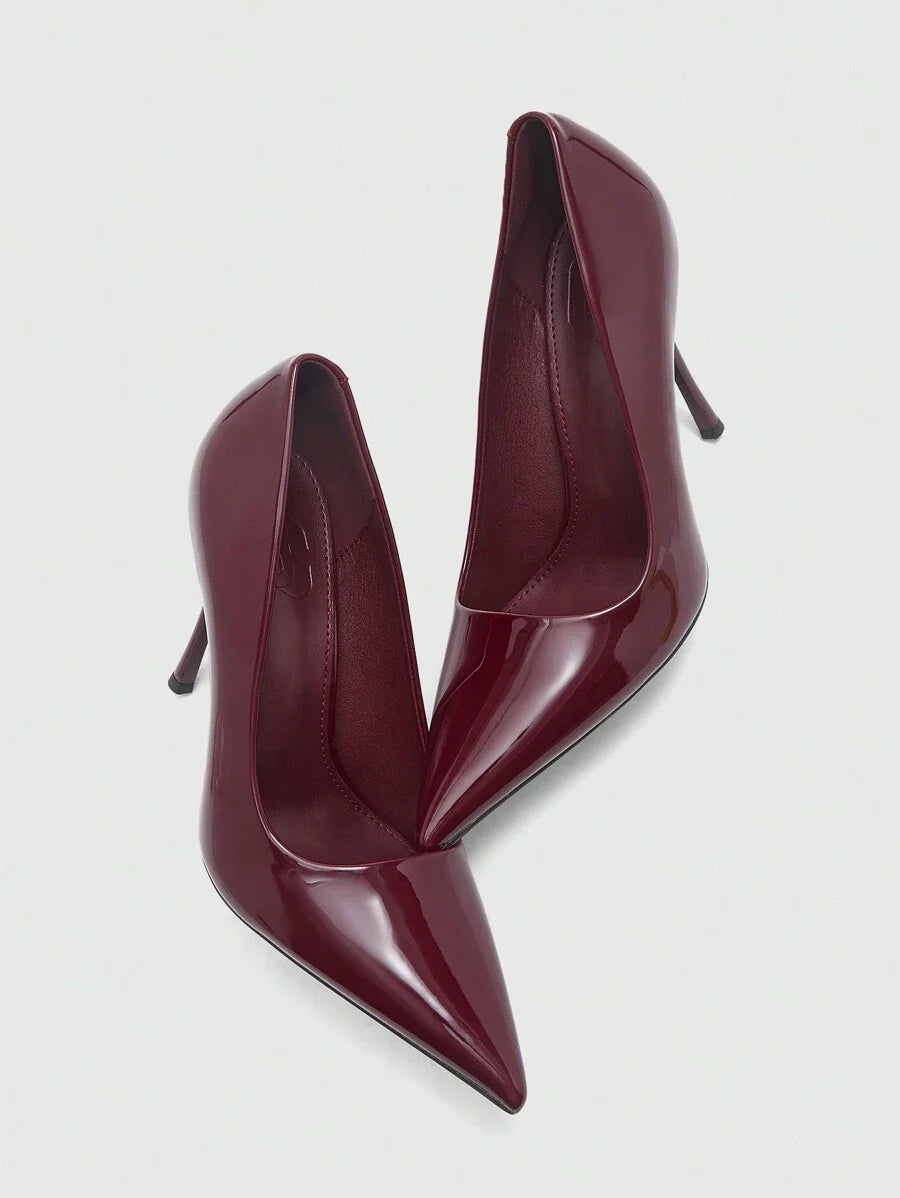 Eleganta pumps med spetsig tå