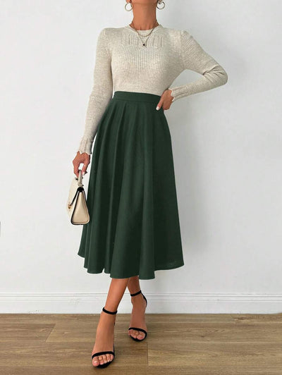 Klassisk medellång kjol