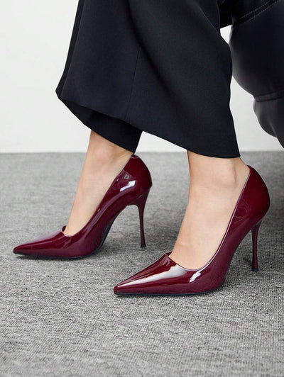Eleganta pumps med spetsig tå