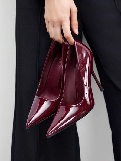 Eleganta pumps med spetsig tå