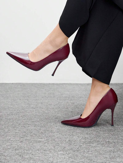 Eleganta pumps med spetsig tå