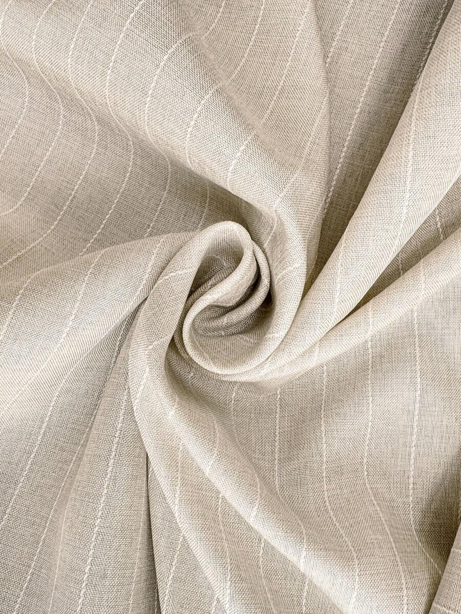 Kakifärgad Randig Midiklänning