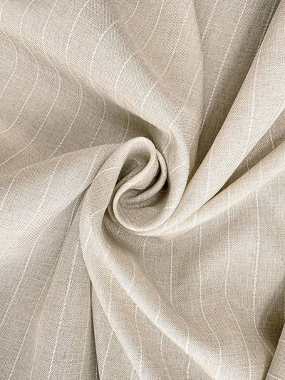 Kakifärgad Randig Midiklänning