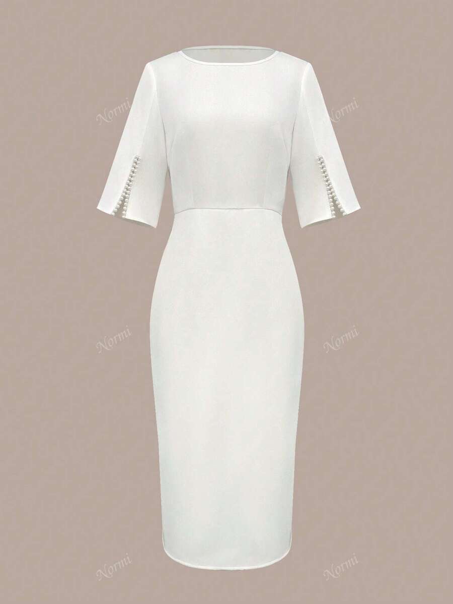 Pärlbälte Midiklänning