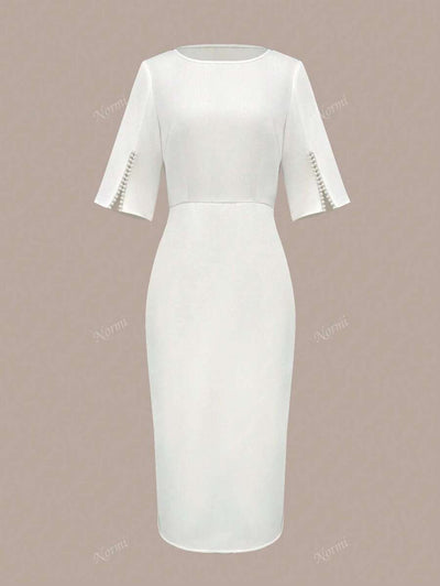 Pärlbälte Midiklänning