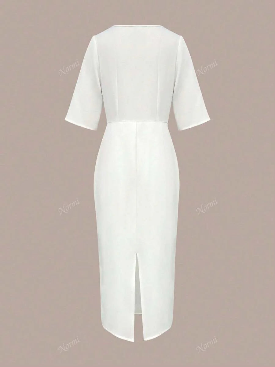 Pärlbälte Midiklänning