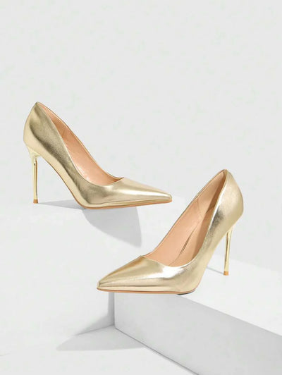 Eleganta pumps med spetsig tå