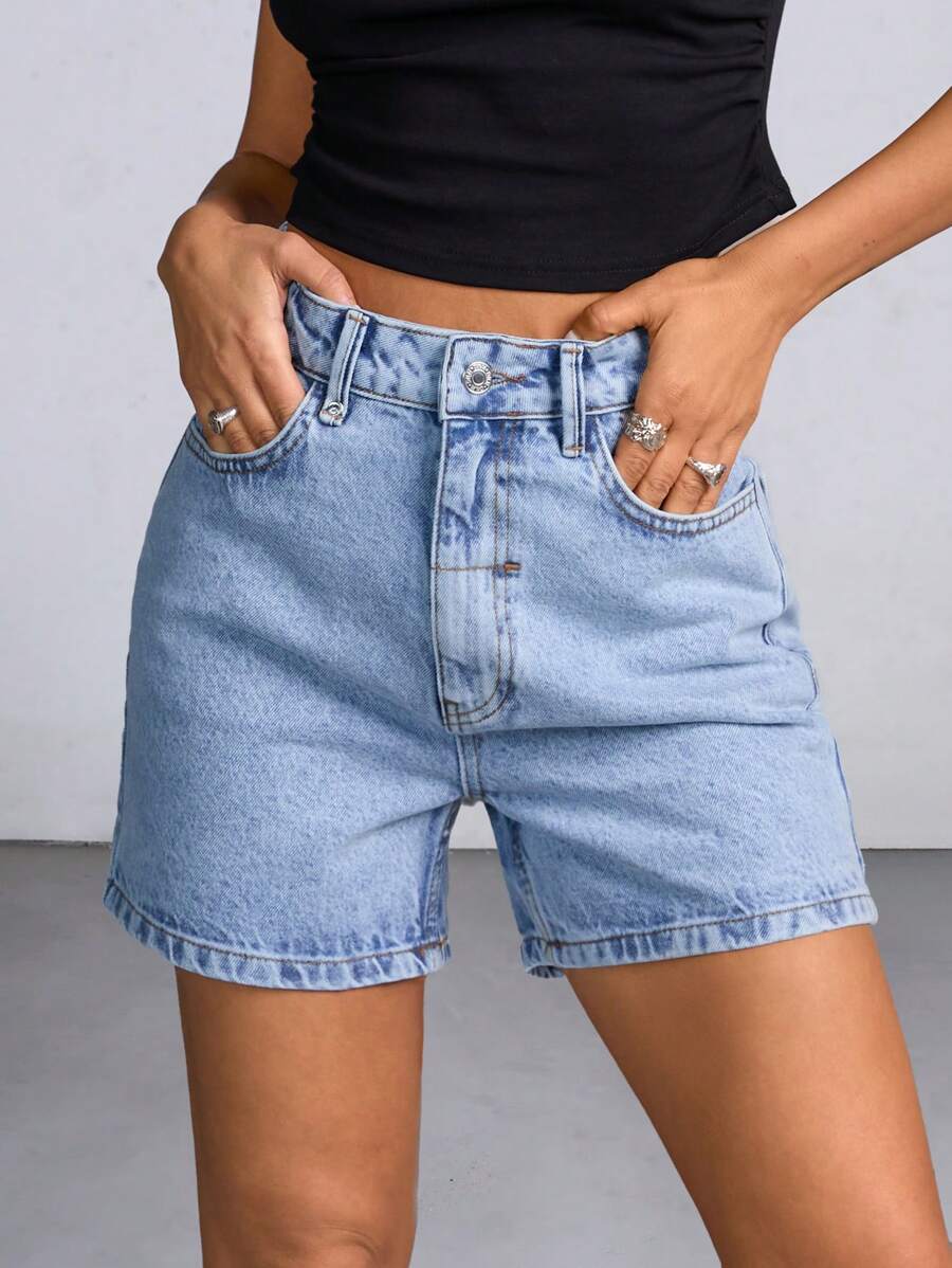 Mångsidiga denimshorts för dam