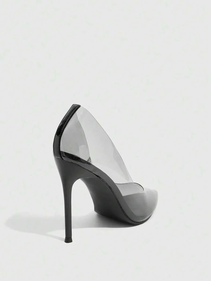 Eleganta pumps med spetsig tå