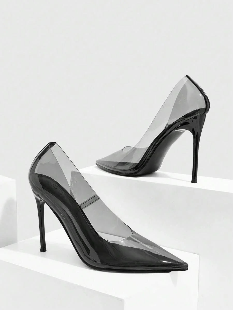 Eleganta pumps med spetsig tå