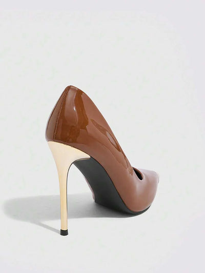 Eleganta pumps med spetsig tå