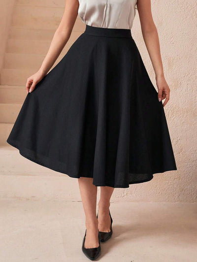 Klassisk medellång kjol