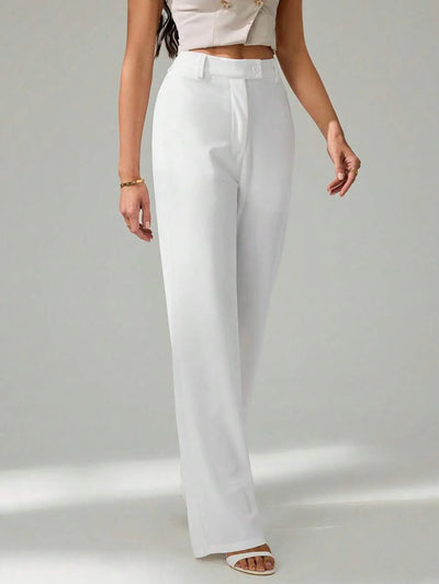 Tall Raka Byxor med Dragkedja